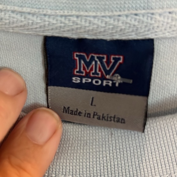 MV Sport Light Blue Sand Jamm Sweatshirt - size Large - Picture 7 of 10